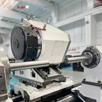 Mesin Bubut CNC FANUC COORAY CRL200MSYC Daya Tinggi Turret Horizontal Slant Bed Sub Spindle untuk Pemesinan Bubut dan Frais dengan Akurasi 0.005mm