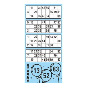 Venta Directa de Fábrica: Boletos de Bingo con Impresión Digital, Juego de Papel Artístico, Tarjetas de Bingo con Cuadrícula de Números Reales - Product Image 3