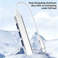 USB Docking Station 3.0 Hub with Multiple Ports High-Speed Transmission Converter Connector Type C Expansion Dock Splitter