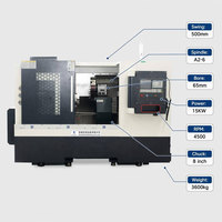 Machine de tournage CNC pour vérins hydrauliques TCK56-1200, longueur 1200 mm, axe Y, fraisage, perçage, taraudage