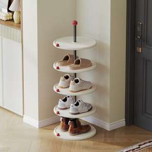 Étagère à chaussures rotative multicouche, organisateur de chaussures vertical gain de place pour l'entrée - Product Image 2