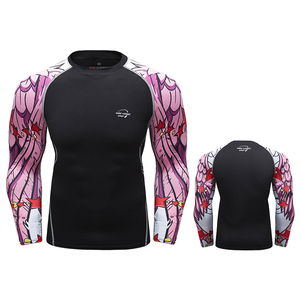 เสื้อรัดกล้ามเนื้อสำหรับผู้ชาย Cody Lundin พร้อมโลโก้แบบกำหนดเอง - ป้องกันแสง<span class=keywords><strong>แดด</strong></span> UPF50+ ระบายอากาศได้ดี แห้งเร็ว แขนยาว - Product Image 4