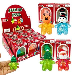 Juguetes Sensoriales de Compresión de Navidad: Papá Noel, Muñeco de Nieve, Árbol de Navidad y Reno, de Lenta Recuperación, para Rellenar Bolsas de Regalo - Product Image 1