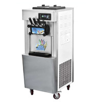 Commerciële Vrijstaande Snack Machine 220V/110V Ijs Maker 3 Smaken Softijs Making Machine Te Koop