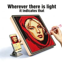Panneau de perles LED intelligent 104x104 avec application, puzzle de pixels, panneau DIP, planche à perles longues avec éclairage de protection oculaire OEM ODM