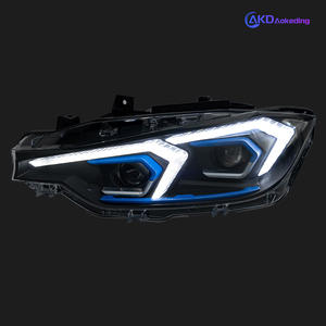 AKD Lampe frontale de style de voiture pour BMW F30 Lentille de projecteur de phare LED F31 <span class=keywords><strong>318i</strong></span> 320i 323i 325i 330i 335i DRL Signal Pièces automobiles - Product Image 6