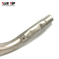 Échappement à enfiler avec DB Killer pour Kawasaki KX250 2021 + système d'échappement à enfiler modifié pour moto
