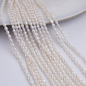 Cuentas de Pipa Barrocas Blancas y Rosas de Agua Dulce Naturales Hechas a Mano al por Mayor, 20-32 mm, Irregulares con Orificios Apilados - Product Image 3