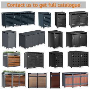 Couvercle de <span class=keywords><strong>poubelle</strong></span> à roulettes durable <span class=keywords><strong>Poubelle</strong></span> de jardin Stockage de déchets Recyclage <span class=keywords><strong>extérieur</strong></span> <span class=keywords><strong>Poubelle</strong></span> extérieure Boîtier de <span class=keywords><strong>poubelle</strong></span> en acier - Product Image 5