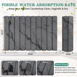 UV Printed Modern <b>Foldable</b> Diatomite <b>Bath</b> Mat Eco-Friendly Quick Dry Kitchen & <b>Bath</b> Rug - Product Image 2
