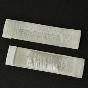 Wholesale Brand Logo Woven Garment Labels Tag Customized High Density Woven Label for Clothing - Product Image 1