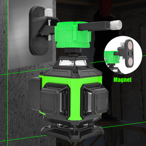 Niveau laser à nivellement automatique à 360 degrés 2 batteries Li-ion Ligne croisée verte 4D pour le bricolage industriel 16 lignes Projection verte - Product Image 3
