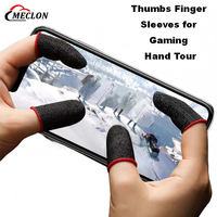 Nouvelle conception d'usine : Manchettes conductrices anti-transpiration légères pour pouces et doigts, idéales pour les jeux FPS sur téléphone et tablette