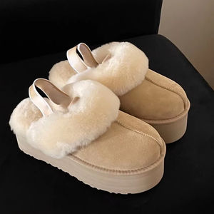 Botas de Piel de Oveja Cálidas para Mujer, Nuevas del 2026, con Forro de Felpa, Ligeras y Versátiles, con Plataforma, para Uso en Exteriores - Product Image 1