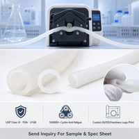 Tube en silicone de qualité médicale 100 % platine, tolérance de précision de 0,05 mm, certifié USP VI, stérilisable pour