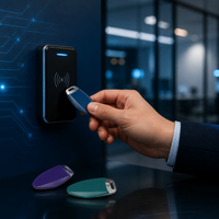 ISO14443A 13,56 Mhz personalizado ABS impermeable RFID NFC llavero Fob para escuela Hotel gimnasio ascensor