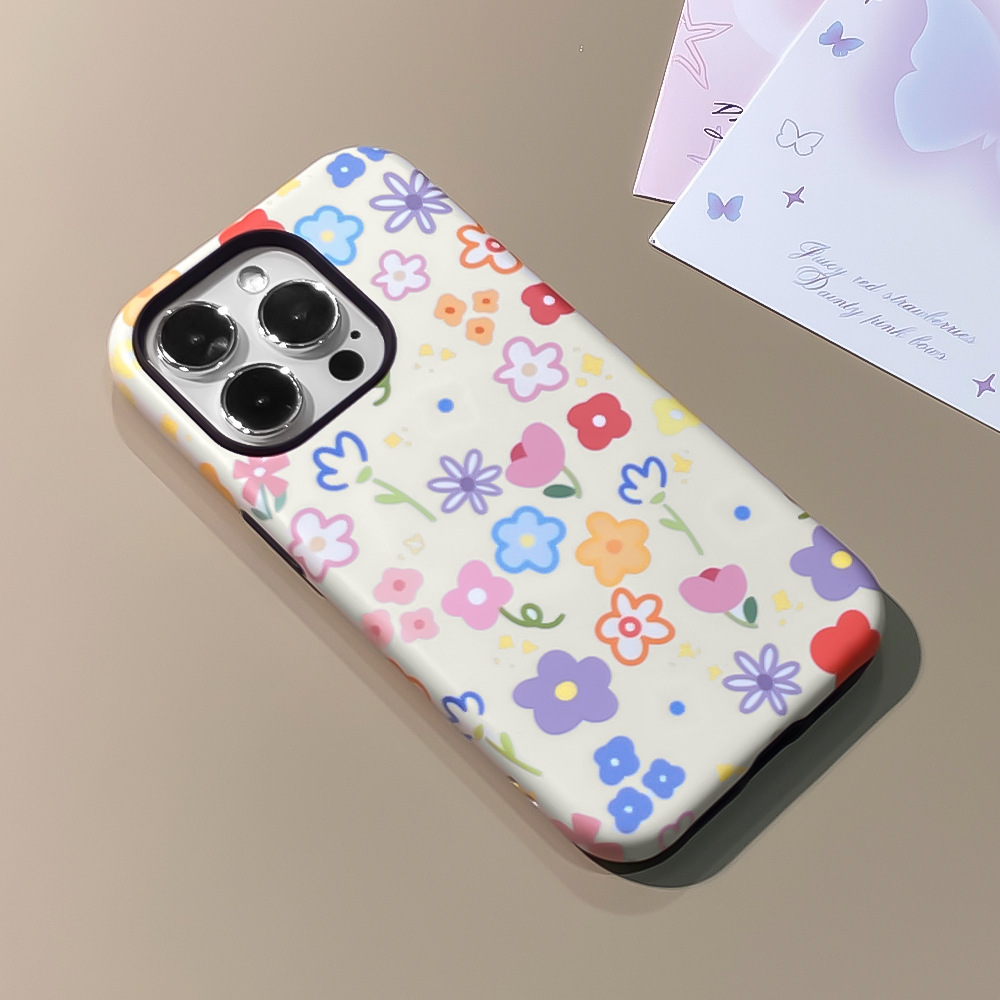 Yellow Simple Floral Pattern [Filin Magnetic Two-in-One Matte]