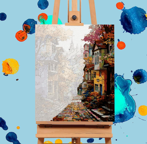 <span class=keywords><strong>Peinture</strong></span> <span class=keywords><strong>par</strong></span> numéros moderne abstraite Portrait de dame aux yeux <span class=keywords><strong>Peinture</strong></span> acrylique sur toile brossée Décoration de maison écologique - Product Image 3