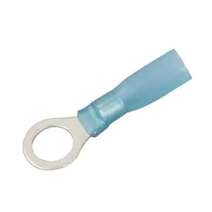 Pressure terminal solder sealing, waterproof, shrink joint ring type terminal ear