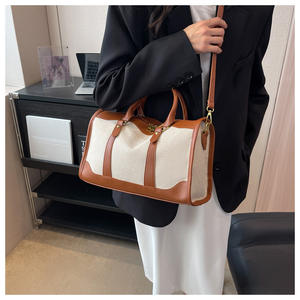 Bolsa de viaje de lona personalizada de suministro de fábrica, bolso de mujer de gran capacidad, bolso de viaje de ocio al aire libre para viaje de negocios duradero - Product Image 3