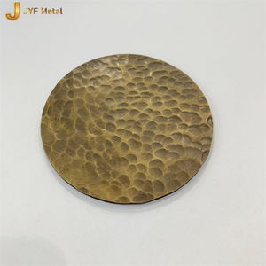 Vente directe de matériaux de construction métalliques décoratifs martelés en acier inoxydable SS304, tôle en acier inoxydable - Product Image 1