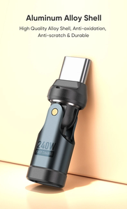 540 Rotación PD240W USB3.1 Usb C a tipo C <span class=keywords><strong>Adaptador</strong></span> OTG 5A Cable de carga rápida - Product Image 2