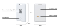 KKM C3 Dispositivos inteligentes Iot Ble Ibeacon Tag Estación base Empleado Seguimiento DE PERSONAS Ble 5,0 Etiquetas de tarjeta de identificación de baliza