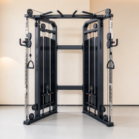 Machine de musculation à double poulie avec cadre en acier pour centre de fitness et équipement de sport