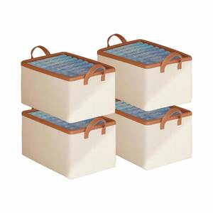 Household Eco-Friendly Foldable Modern Multifunctional Square Clothes Organizer Washable <b>Wardrobe</b> Closet Storage <b>Box</b> Detachable - Product Image 1