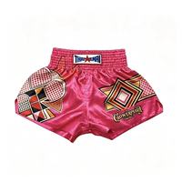 Celana Pendek I-Muay Thai Gaya Powerpuff Girls Terinspirasi Robot, Bahan Polyester untuk Olahraga Tinju dan Sanda Dewasa & Anak-Anak