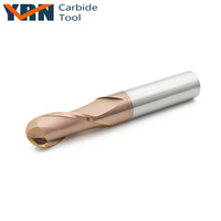 Embouts en carbure monobloc fraises outils de coupe CNC en tungstène 2 cannelures CNC carbure boule nez fraise en bout carbure