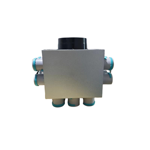 Boîte de distribution de <span class=keywords><strong>ventilation</strong></span> de coton insonorisée en aluminium de plaque de <span class=keywords><strong>zinc</strong></span> matériel de port d'argent 1-14 - Product Image 1