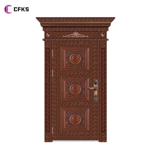 Le meilleur produit Style Style moderne Portes en bois massif affleurantes Portes <span class=keywords><strong>d</strong></span>'entrée pour <span class=keywords><strong>la</strong></span> maison <span class=keywords><strong>Porte</strong></span> extérieure entrée principale - Product Image 3