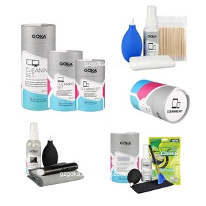 Vaporisateur logo imprimé téléviseurs ordinateurs lcd <span class=keywords><strong>nettoyeur</strong></span> <span class=keywords><strong>d</strong></span>'écran avec chiffon en microfibre 2in1 kit de nettoyage - Product Image 6