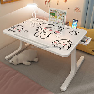 Table d'ordinateur portable pliable <span class=keywords><strong>en</strong></span> bois moderne antidérapante avec tiroir, table d'étude portable pour écrire et lire - Product Image 5