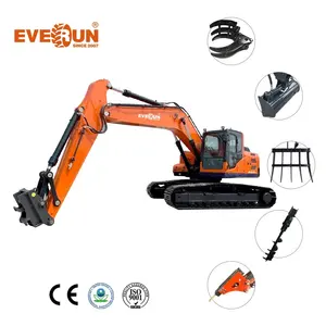 China Shandong Schlussverkauf Euro 5 EVERUN ERE230 CE EPA Heim landwirtschaftliche Farm Raupenbagger Maschine Mittel