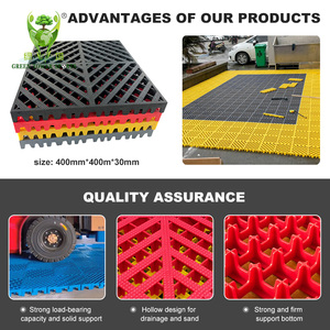Guangzhou fabbrica all'ingrosso facile da installare resistente all'usura griglia di lavaggio auto ad incastro <span class=keywords><strong>pavimento</strong></span> in plastica per Garage pavimenti sportivi - Product Image 4