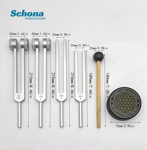 Sets de diapasons de guérison des chakras Solfeggio sacrés avec sac – Outils de thérapie sonore, de vibration et de musique pour le yoga - Product Image 4