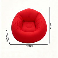 Canapé gonflable moderne en PVC écologique personnalisé pour l'extérieur, fauteuil inclinable portable, camping, rivière, loisirs, imperméable, salon