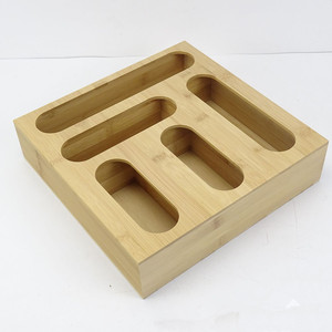 Bamboo Drawer Organizer Rectangular Multi Compartment <b>Kitchen</b> <b>Storage</b> <b>Box</b> Standing Type DS 1132 - Product Image 1