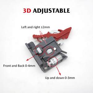 Chất lượng cao tủ bếp ba phần đầy đủ kéo ra theo dõi ẩn giảm xóc hỗ trợ dưới đệm Ngăn kéo trượt đường sắt - Product Image 4