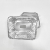 Boîte en aluminium jetable de grande capacité (5200 ml) de 9*13*4.13 pouces, très profonde, format demi-taille, contenants personnalisés pour l'emballage des aliments de barbecue