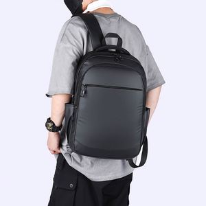 Wholesale Business Laptop Bag, Simple PU <b>Waterproof</b> Travel Bag, Multifunctional Wear-resistant Student <b>Backpack</b> - Product Image 2