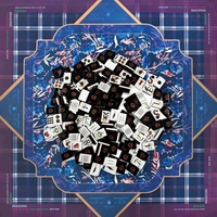 Tuiles de Mahjong américaines sur le thème de la chauve-souris d'Halloween, Tapis de Mahjong souple, Tuiles d'Halloween personnalisées imprimées, Fournitures de table pour soirées de jeu en famille et fêtes