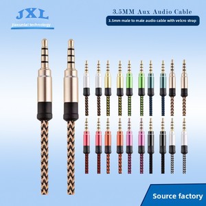 15m/3m 35mm Geflochtenes Nylon-Kupferleiter-Audiokabel Stecker-zu-Stecker AUX Aufnahmekabel Großhandel Auto-Audiokabel - Product Image 5
