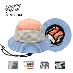 หมวกบักเก็ต OEM แบบ unisex ผ้าโพลีเอสเตอร์ตาข่าย สีสันตัดกัน เหมาะสำหรับกิจกรรมกลางแจ้ง ฤดูใบไม้ผลิ ฤดูร้อน สวมใส่สบาย ขนาด 54-56 ซม. - Product Image 1