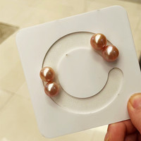 Bijoux de luxe, magnifique collier rond personnalisé en nacre, collier élégant fait à la main sur un cordon tressé