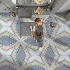 High-Quality 60x120cm Blue <b>Light</b> Polished Porcelain Tile Spanish 600x1200mm Ceramic Floor Tiles for Home and Office Carpet Use - Product Image 1