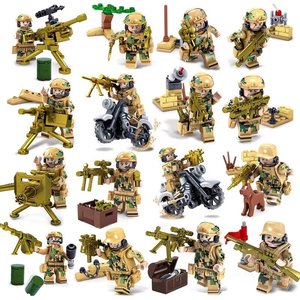 Figurines de police des forces spéciales SWAT, Hummer Warrior, char blindé, hélicoptère Flying <span class=keywords><strong>Tiger</strong></span>, jouet de construction à assembler - Product Image 5