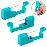Pistolet de perçage d'oreilles jetable, outils de perçage 14g 16g 20g avec 5 aiguilles de perçage